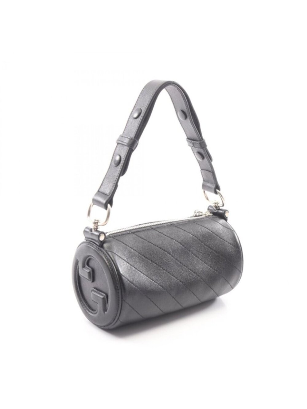 Gucci Shoulder Bag Blondie Black Leather Di Mini - Picture 2 of 7